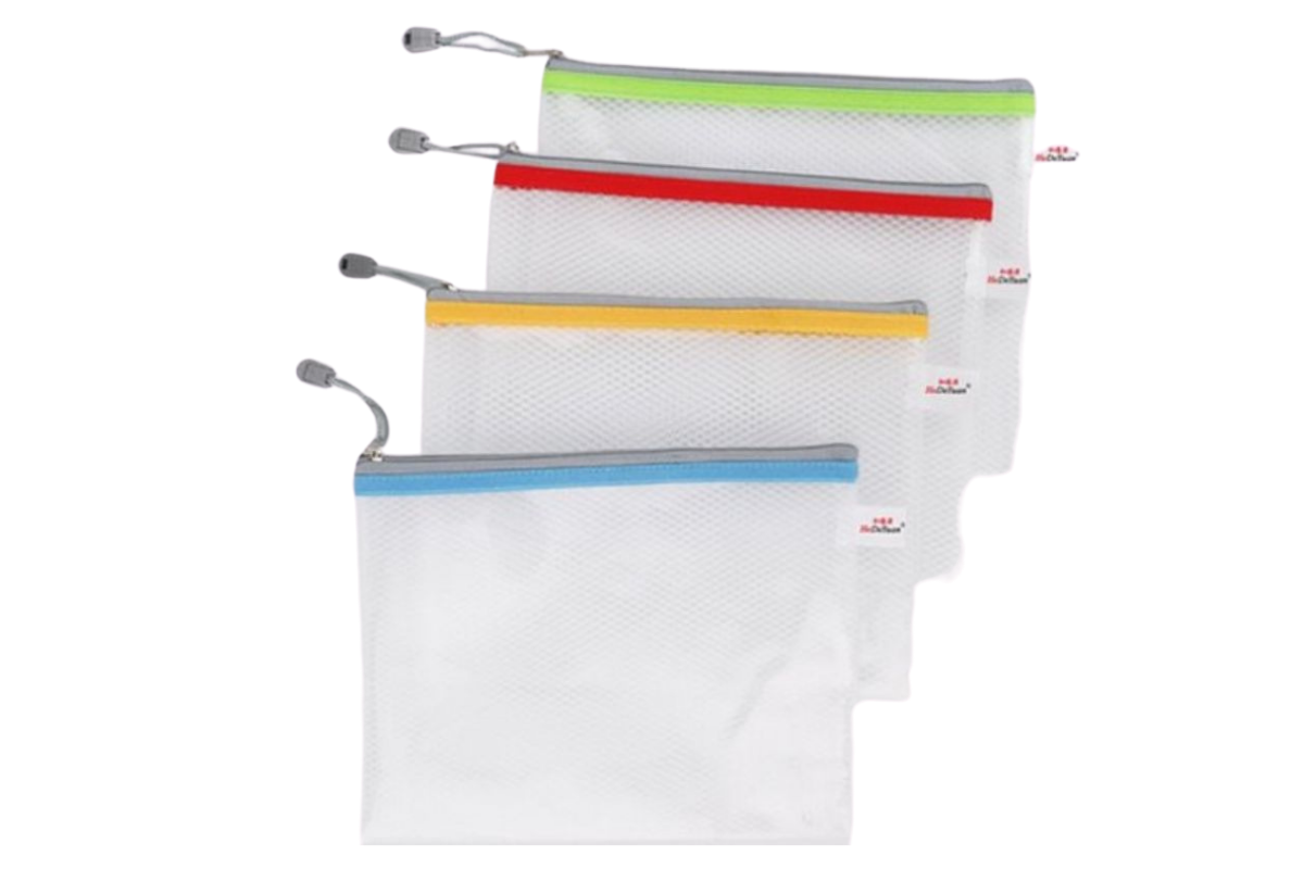 Premium EVA A6 Thick Mesh with Colored Zipper Case