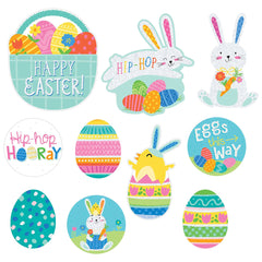 Easter Mini Glitter Cutout Assortment 4" - 7" (10 PACK)