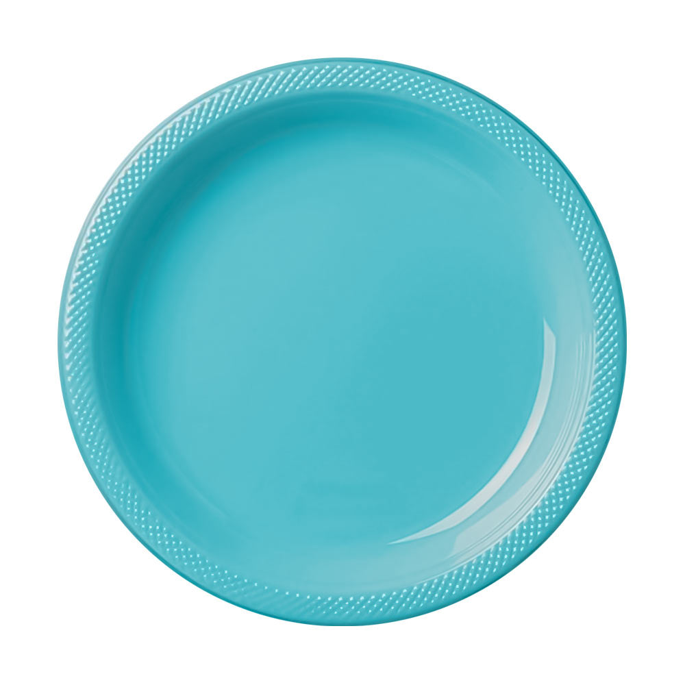 Plastic Plates - Caribbean Blue 9" (20 PACK)