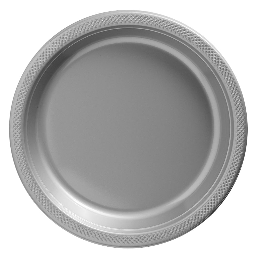 Plastic Plates - Silver 10.25" (20 PACK)