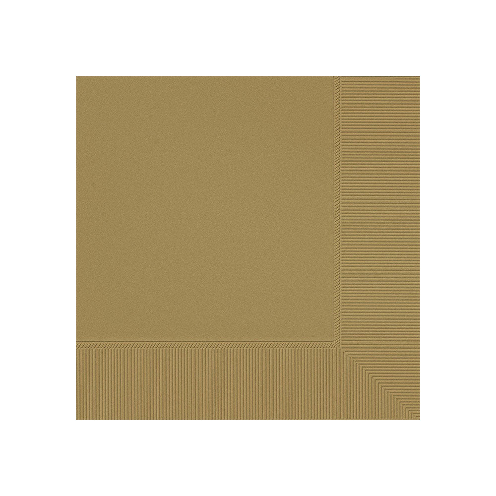 Beverage Napkins - Gold 5" (40 PACK)