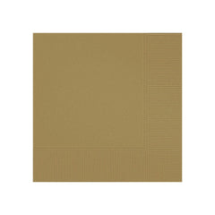 Beverage Napkins - Gold 5" (40 PACK)