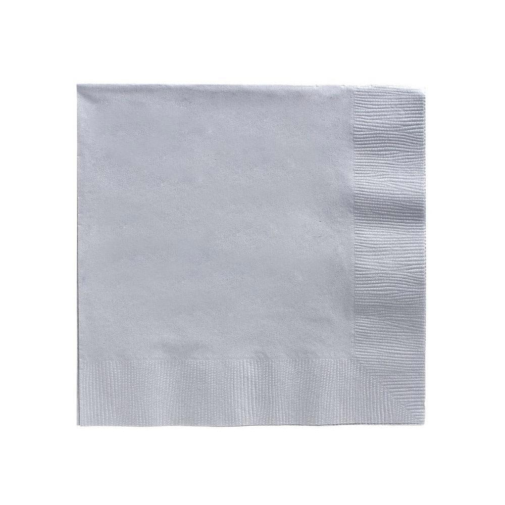 Lunch Napkins - Silver (40 PACK)