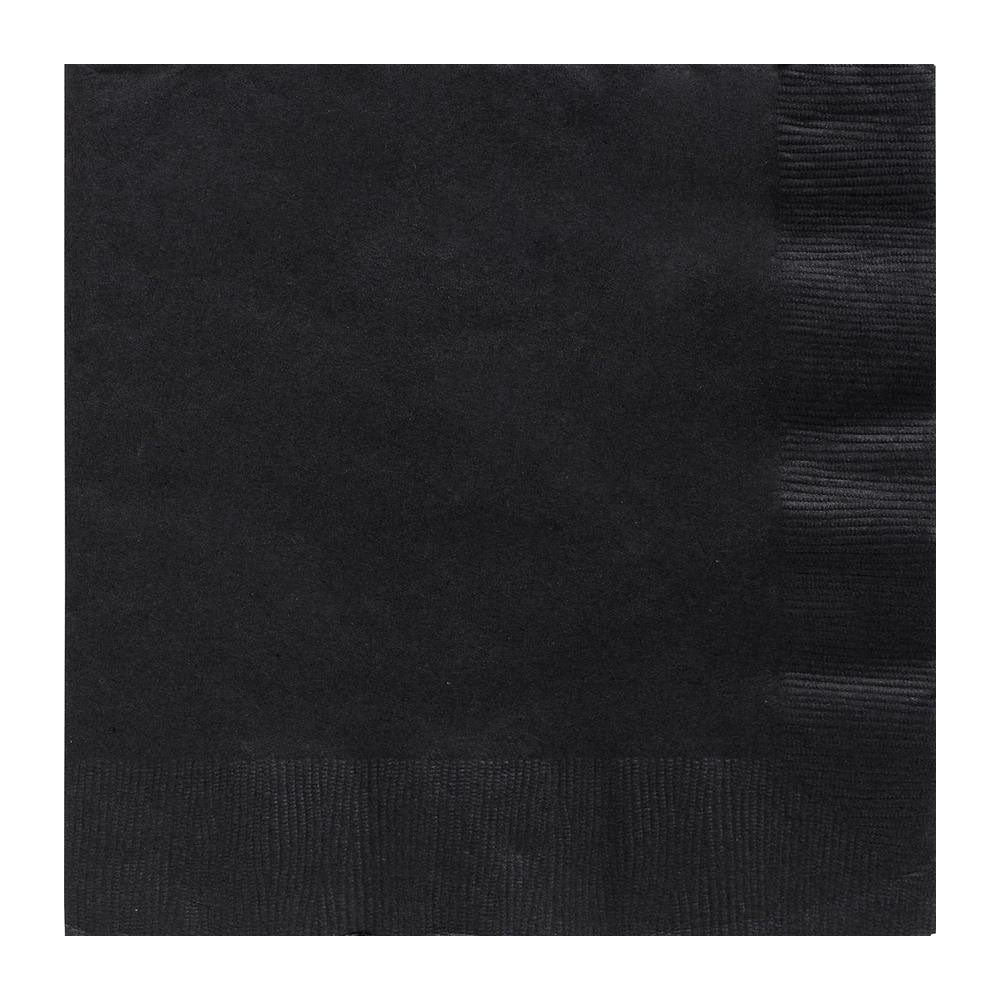 Dinner Napkins - Black 8" (40 PACK)