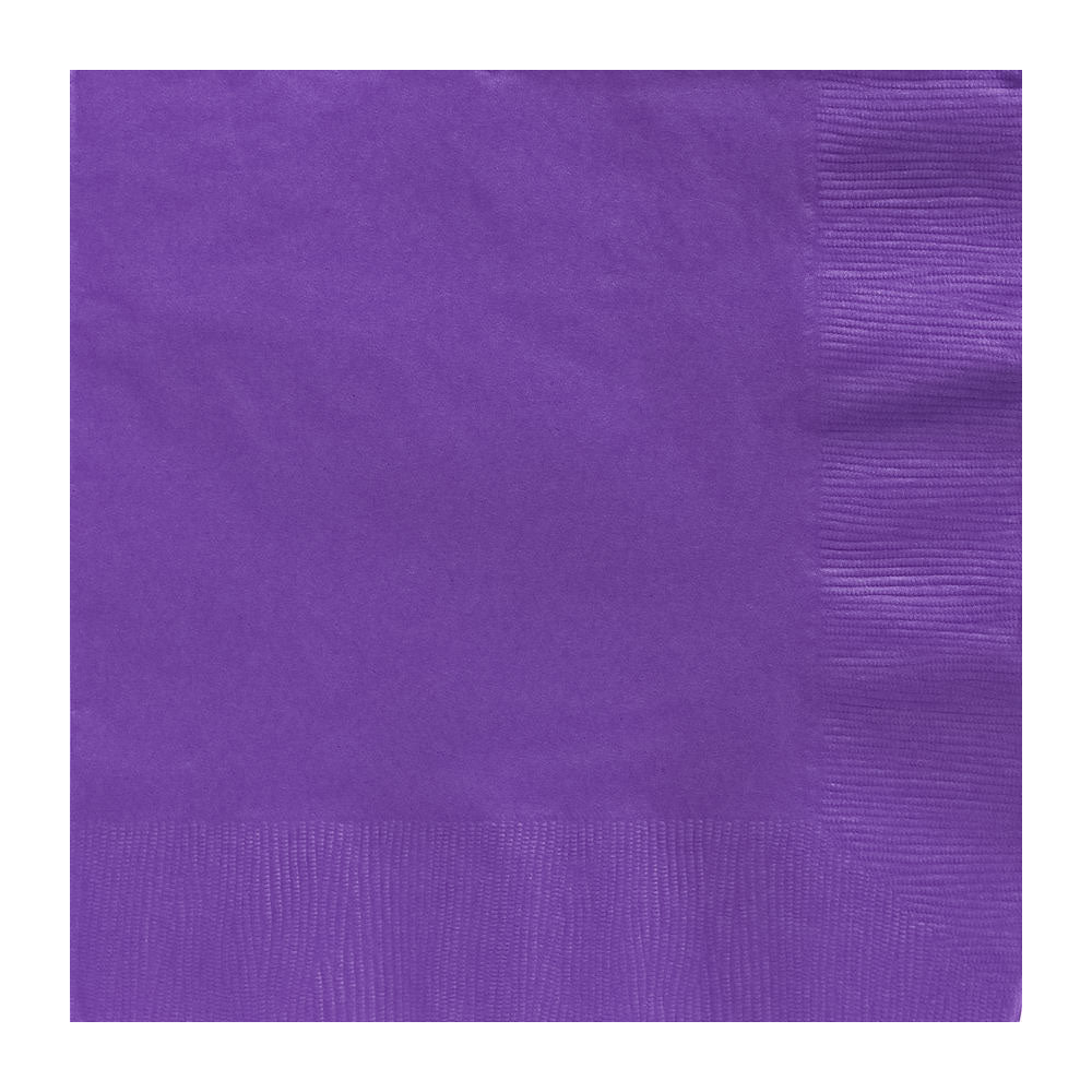 Dinner Napkins - Purple 8" (40 PACK)