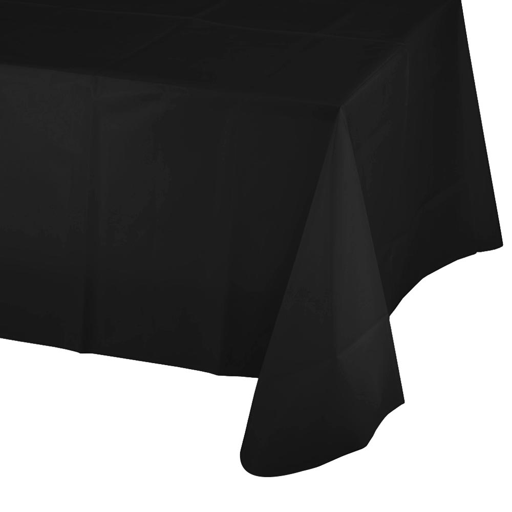 Plastic Table Cover - Black 54" x 108" (EACH)