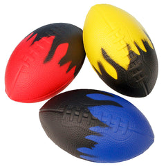 Flame Foam Football Assorted 8" (EACH)