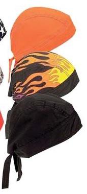 ASSORTED DESIGNS PREMIXED BANDANA CAPS / DORAG HAT  (Sold by the dozen) -* CLOSEOUT 75 CENTS EA