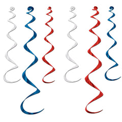 Twirly Whirlys - Red White and Blue Assortment (6 PACK)
