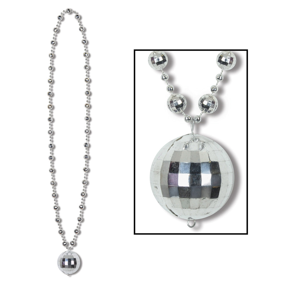 Beads - Disco Ball Necklace 36" (EACH)