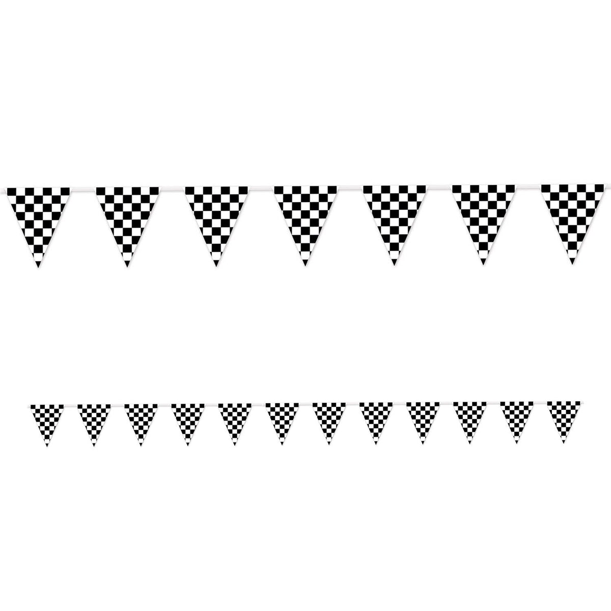Checkered Pennant Banner 12' (EACH)