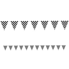 Checkered Pennant Banner 12' (EACH)