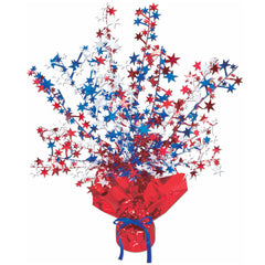 Gleam 'N Burst Centerpiece - Red White Blue 15" (EACH)