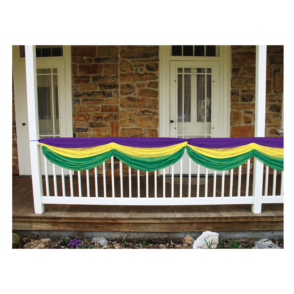 Bunting - Mardi Gras 5' (EACH)