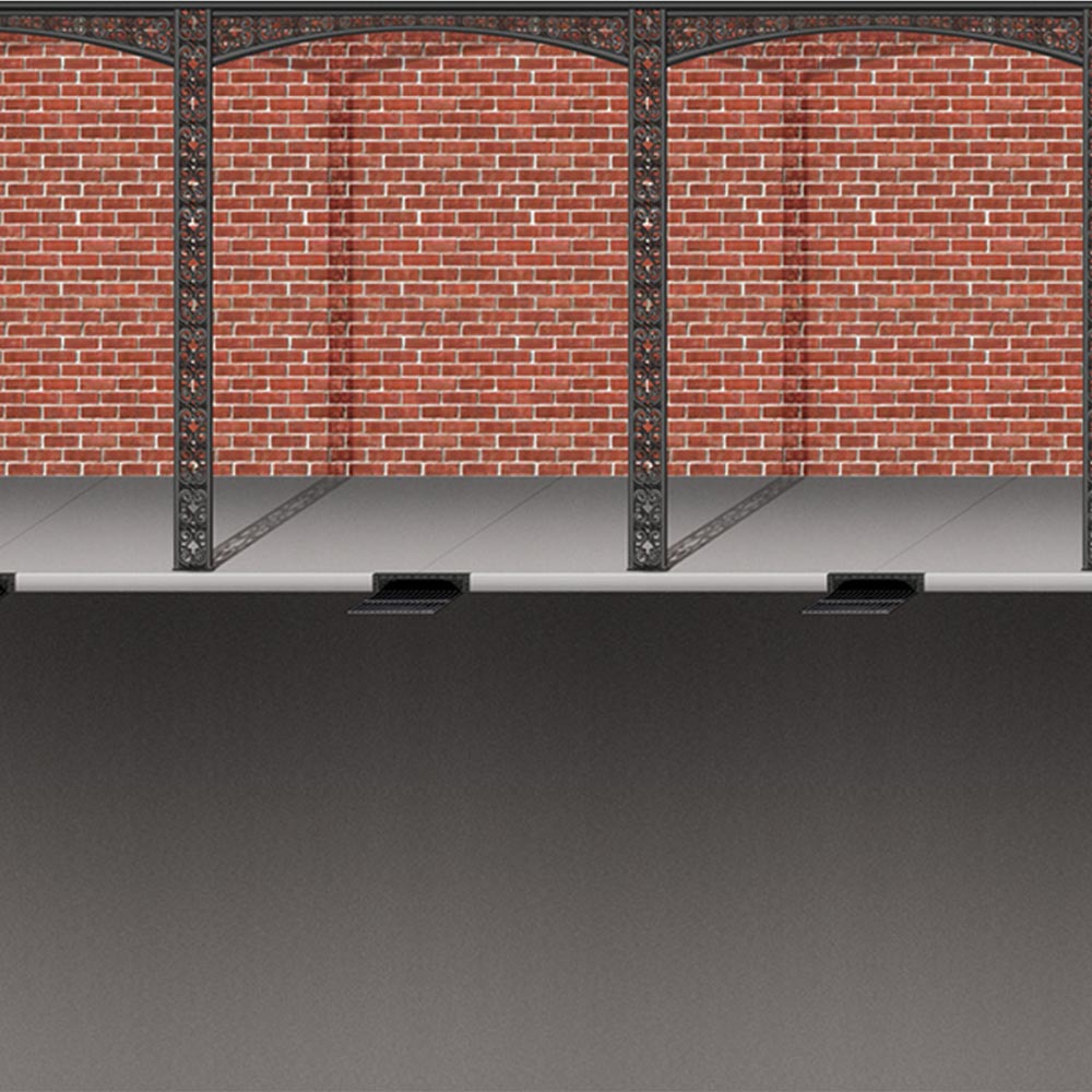 Mardi Gras Street Backdrop 4' x 30' (EACH)