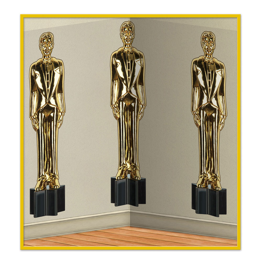 Awards Night Statuettes Backdrop 4' x 30' (EACH)