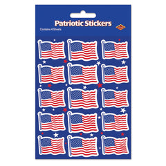 Stickers - Patriotic US Flags 1.25" (EACH)