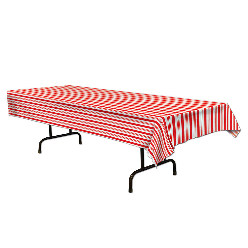 Table Cover - Red & White Stripe 54" x 108" (EACH)