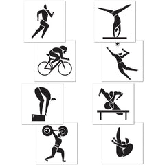 Summer Sports Cutouts 16" (4 PACK)