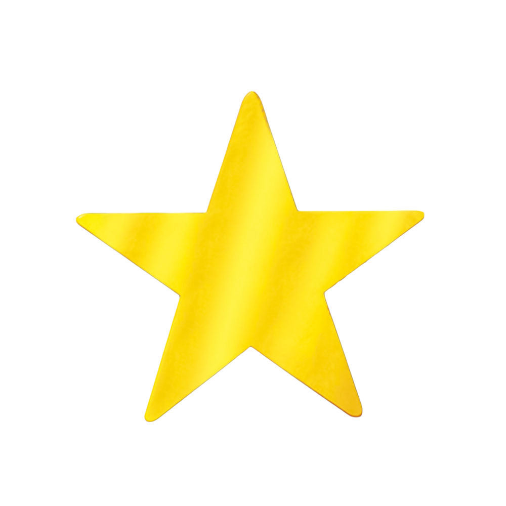 Foil Star Cutout - Gold 5" (EACH)