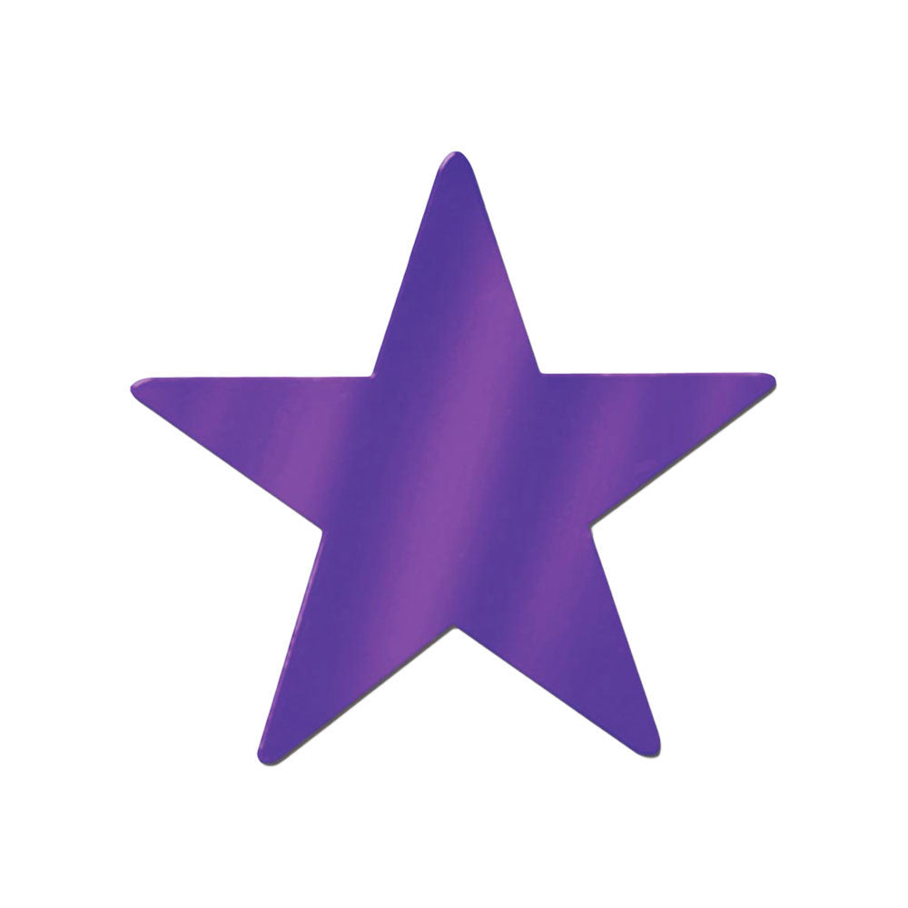 Foil Star Cutout - Purple 5" (EACH)