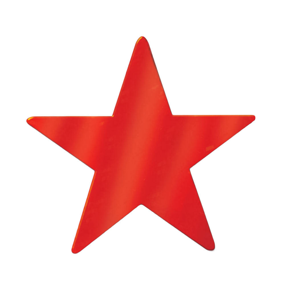 Foil Star Cutout - Red 9" (EACH)