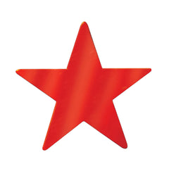 Foil Star Cutout - Red 9" (EACH)