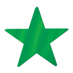 Foil Star Cutout - Green 12" (EACH)