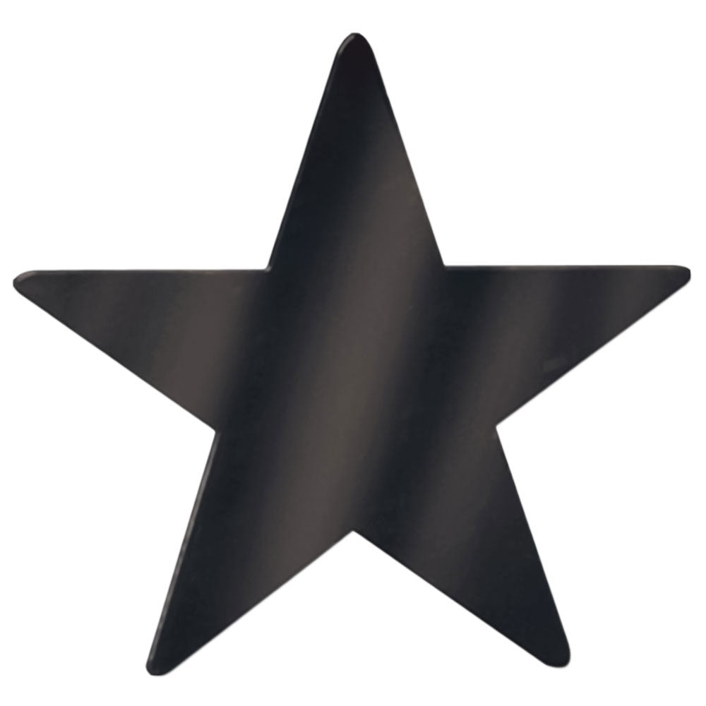 Foil Star Cutout - Black 15" (EACH)