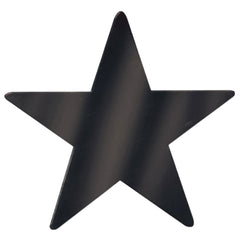 Foil Star Cutout - Black 15" (EACH)