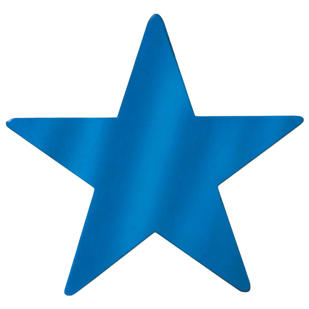 Foil Star Cutout - Blue 15" (EACH)
