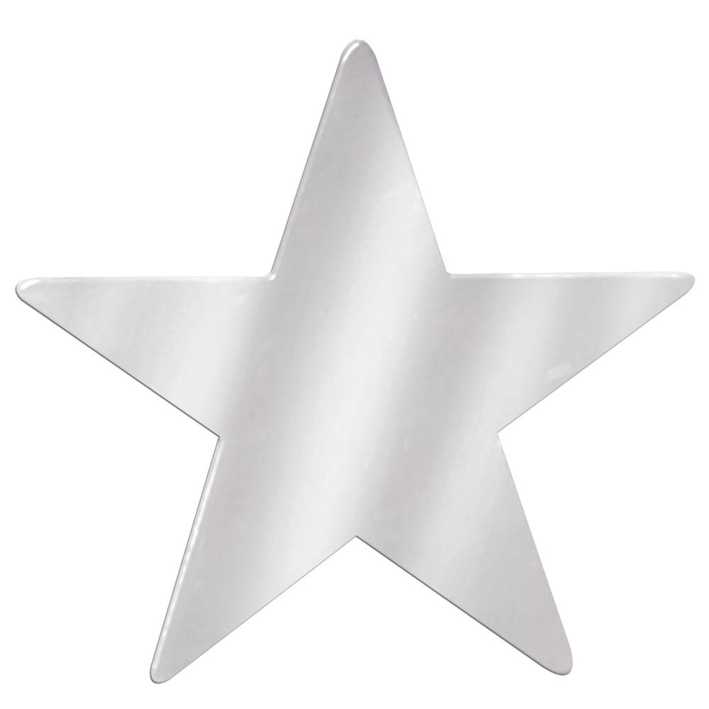 Foil Star Cutout - Silver 15" (EACH)