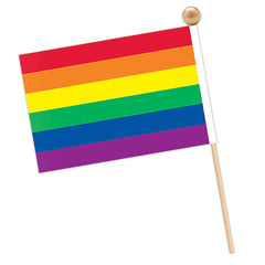 Flag - Rainbow 4" x 6" Rayon (EACH)