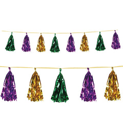Mardi Gras Tassel Garland 8' (EACH)