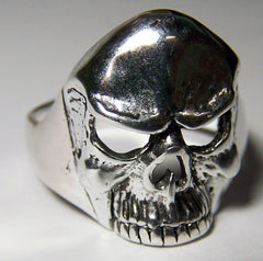 SKULL HEAD DELUXE BIKER RING  (Sold by the piece) *