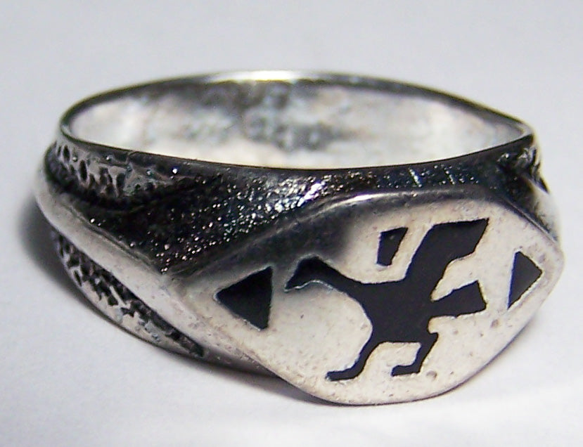 NATIVE BIRD SILVER DELUXE BIKER RING (Sold by the piece) * CLOSEOUT NOW AS LOW AS  $2.95 EA