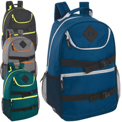 18-Inch Bulk Double Buckle Backpack - 4 Boys Colors