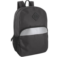 17-Inch Bulk Safety Reflective Backpack with Side Pocket