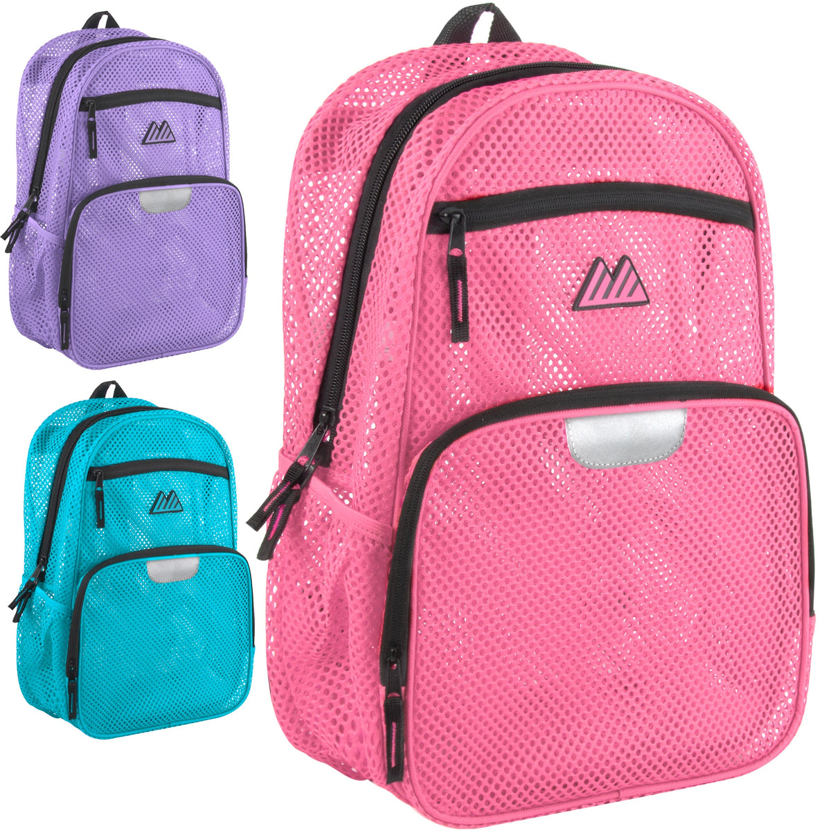 18-Inch Bulk Pro Jersey Reflective Mesh Backpack - Girls Colors