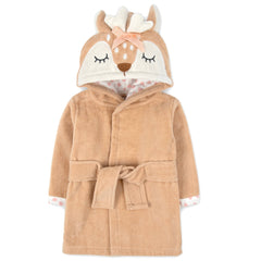 Baby Essentials Themed Velour Hooded Bathrobe