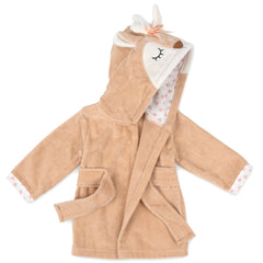 Baby Essentials Themed Velour Hooded Bathrobe