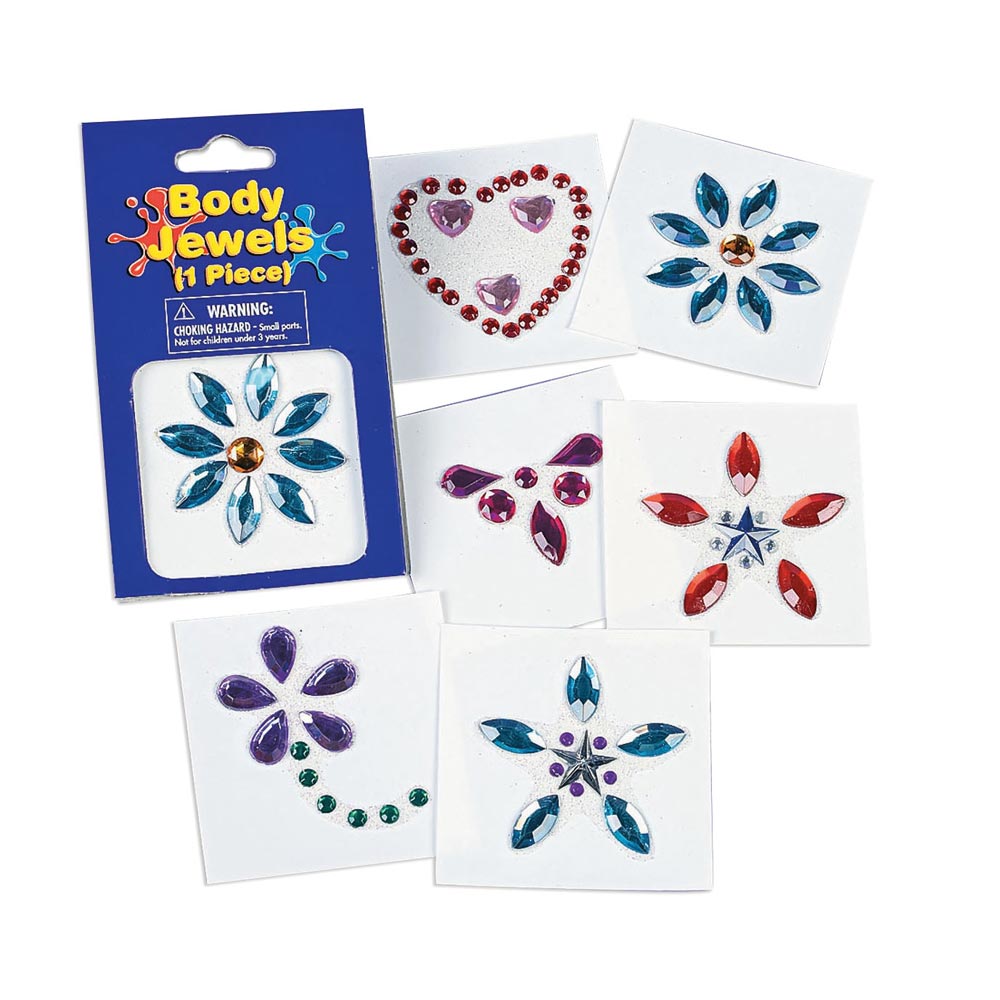 Deluxe Body Jewels Assortment 1.5" - 2" (DZ)