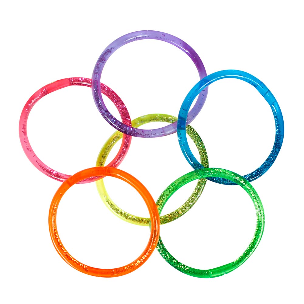 Bangle Bracelet Assortment - Water Glitter (DZ)
