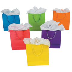 Neon Gift Bag Assortment 9" (DZ)