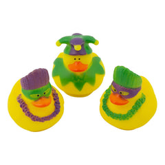 Mardi Gras Rubber Ducky Assortment 2" (DZ)