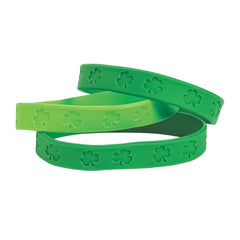 Rubber Shamrock Bracelets (24 PACK)