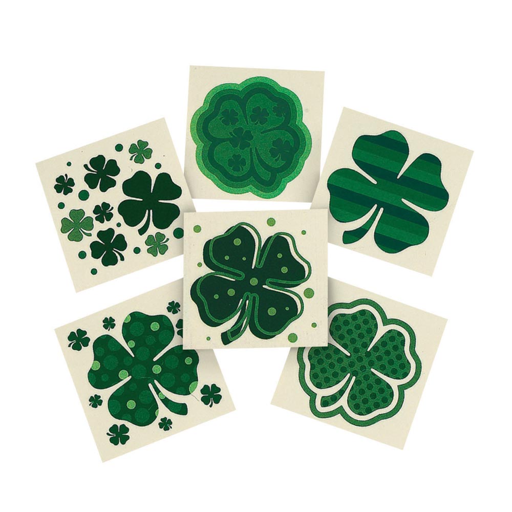 Tattoos - Shamrock Assortment 1.5" (72 PACK)