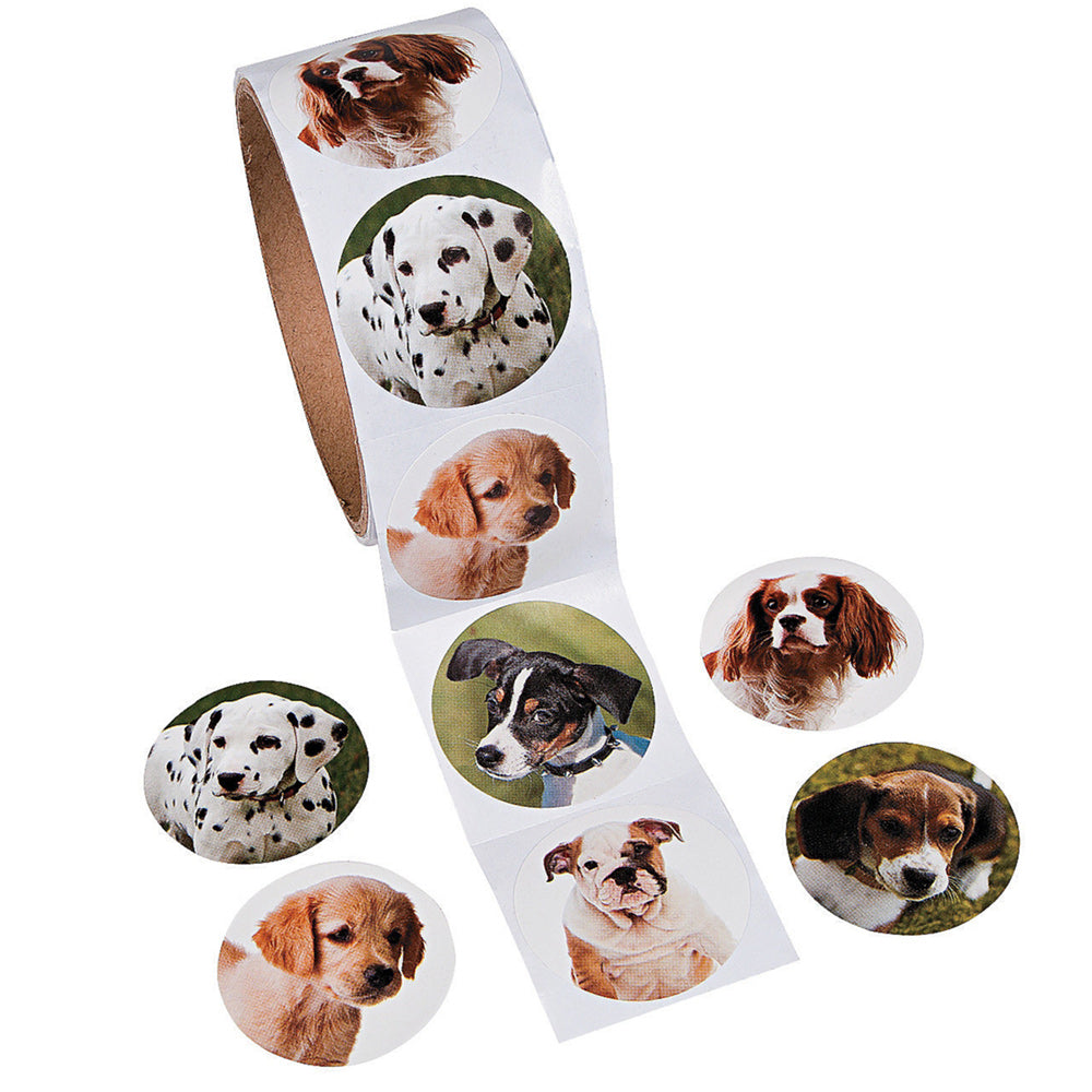 Stickers - Dog Assortment 1.5" (100 PACK)