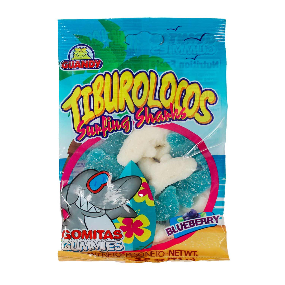 Surfing Sharks Blueberry Gummies 2.5 oz (BB October 2025)