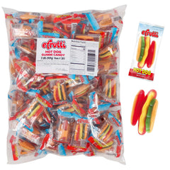 Hot Dog Gummi Candy 2 lbs (100 PACK)